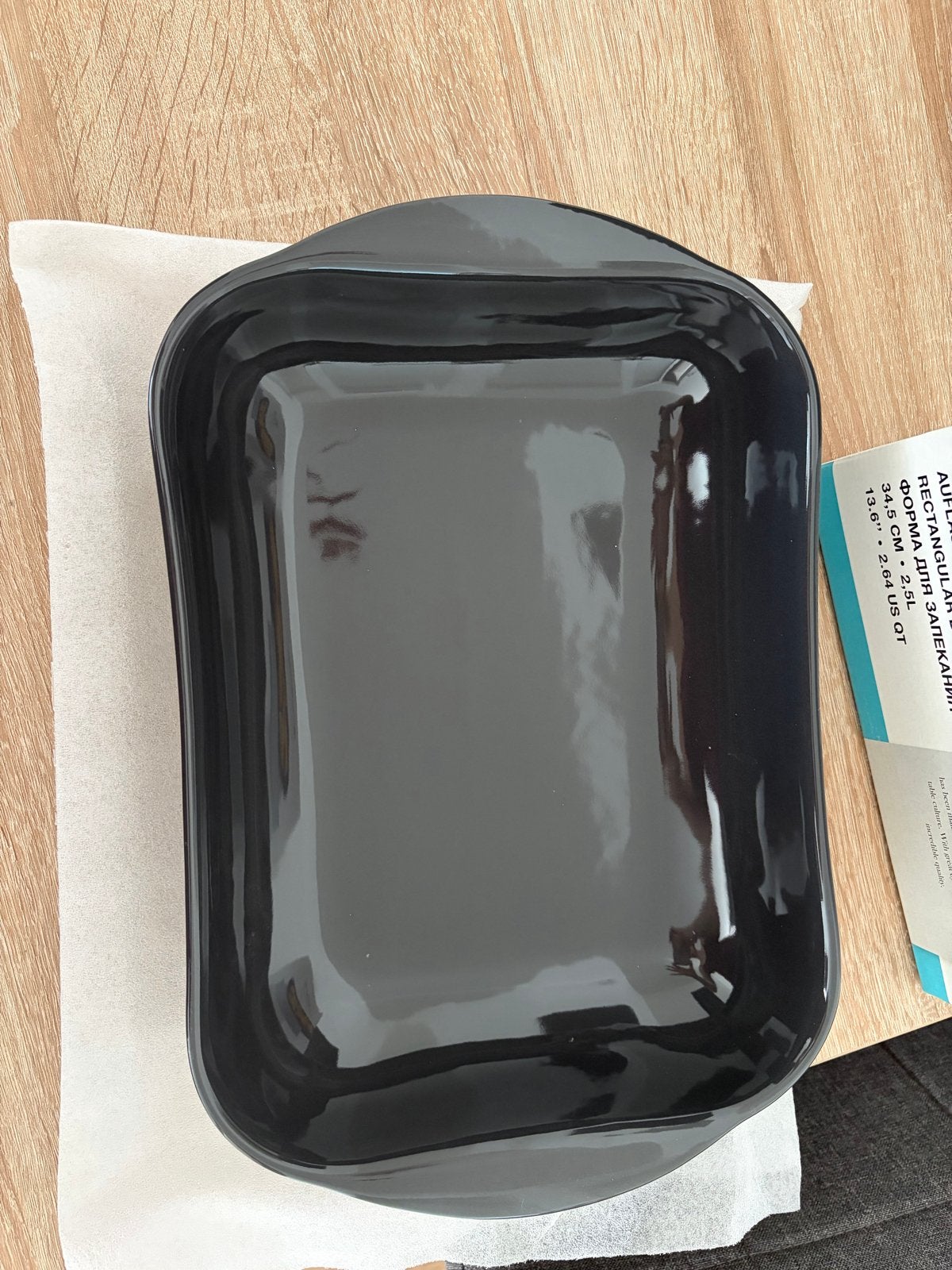 Vivo Villeroy & Boch Ovenschaal Rechthoekig, Huis en Inrichting, Overige typen, Nieuw, Ophalen of Verzenden, Zwart