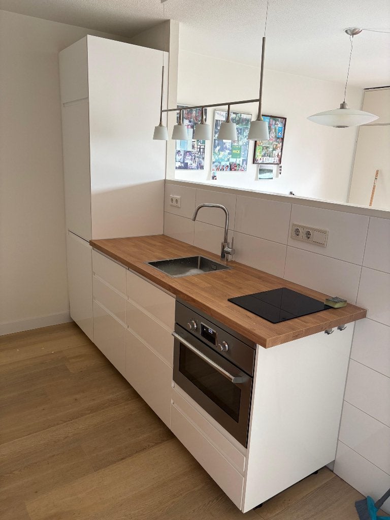 Z.G.A.N keuken inclusief inbouwapparatuur., Huis en Inrichting, Keuken | Complete keukens, Ophalen, Wit, Overige typen, Zo goed als nieuw