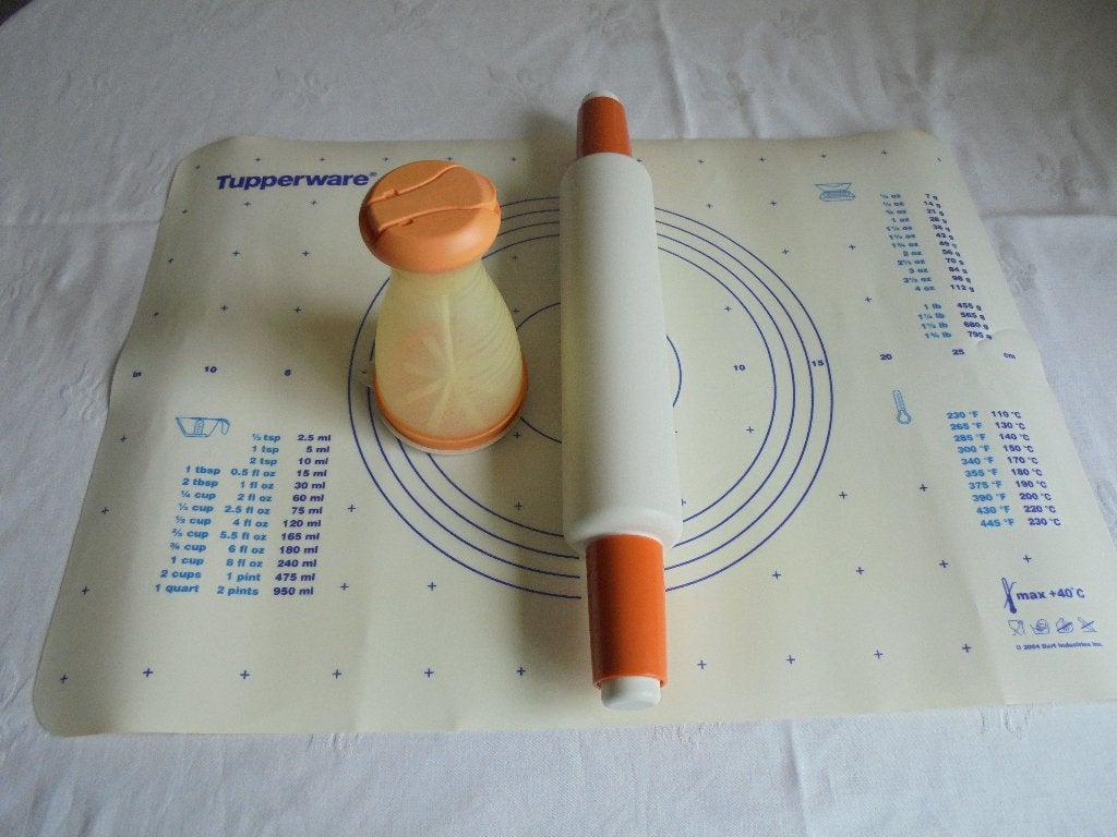 tupperware bakset 3 stuks, Ophalen of Verzenden, Gebruikt, Wit, Overige typen
