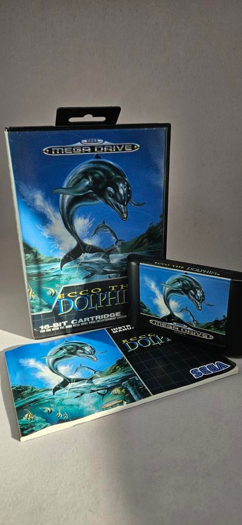 Ecco the Dolphin - Sega Mega Drive (Compleet), Avontuur en Actie, Gebruikt, 1 speler, Ophalen of Verzenden