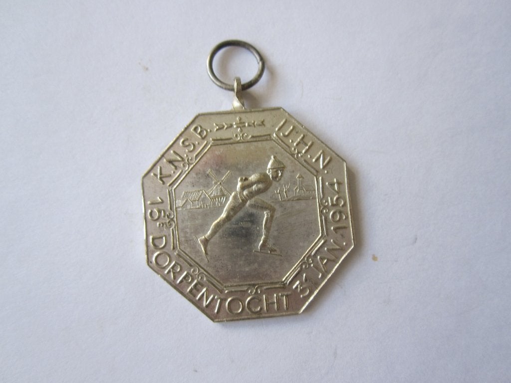 medaille schaatsen N.H., Postzegels en Munten, Ophalen of Verzenden, Overige materialen, Nederland