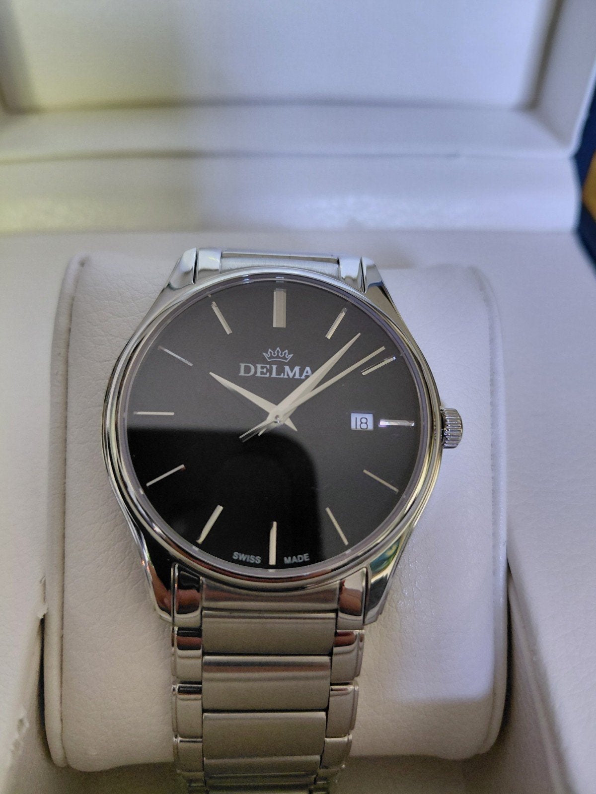 Delma Classic Automatic, Sieraden, Tassen en Uiterlijk, Horloges | Heren, Overige merken, Staal, Staal, Polshorloge