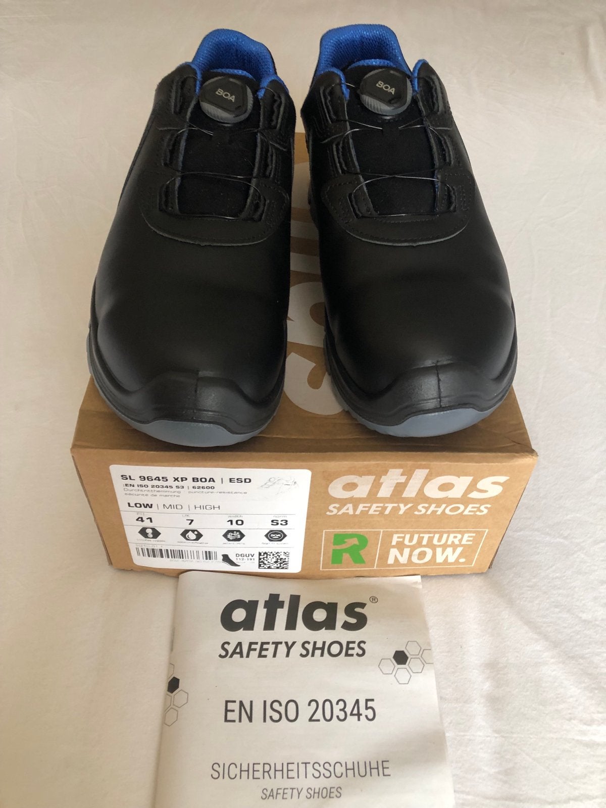 Atlas S3 Lage Veiligheidsschoenen met BOA Sluiting - Maat 41, Ophalen of Verzenden, Nieuw