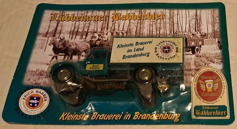 Lübbenauer Babbenbier Vrachtwagen 1:87 in verpakking, Ophalen of Verzenden, Nieuw, Overige typen, Overige merken