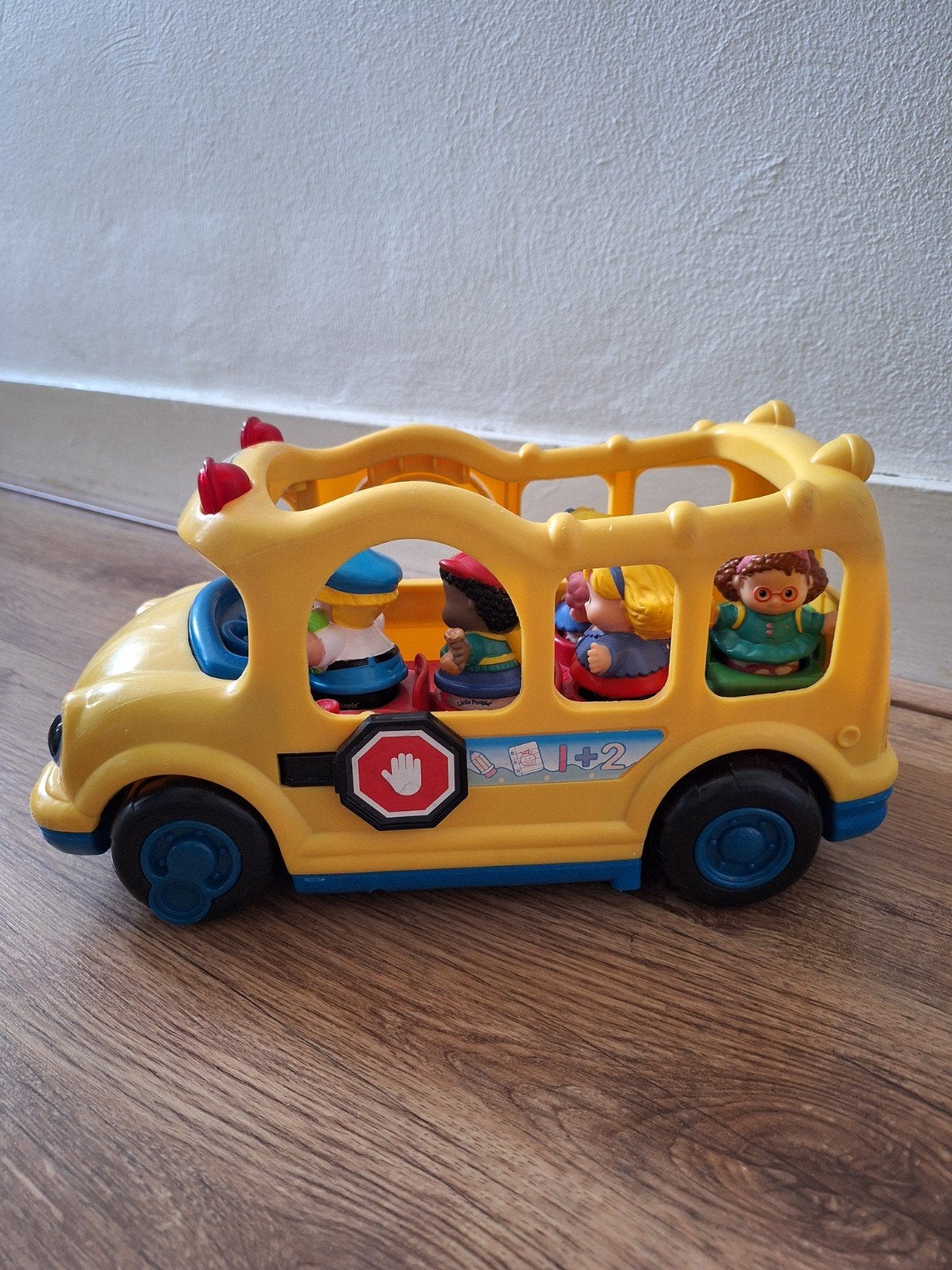 Schoolbus LittlePeople met 5 poppetjes, Ophalen of Verzenden, Speelset, Met licht