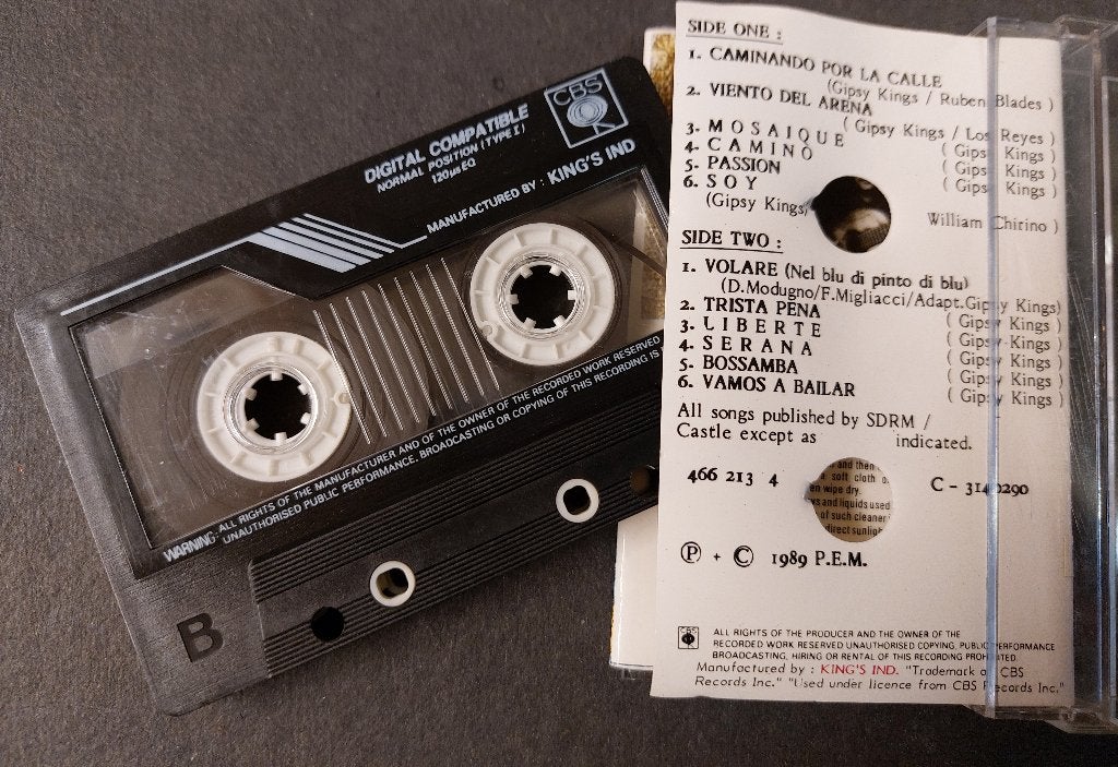 Gipsy Kings CASSETTE Indonesie Mosaique Gypsy, Gebruikt, Gipsy Kings, Verzenden, 1 bandje