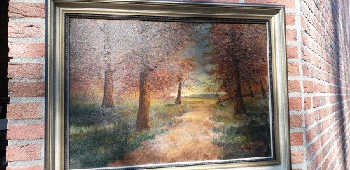 schilderij bomen landschap herftskleuren, Ophalen of Verzenden, 'T Olde Gre-j, Info@toldegrej.nl, Endepoelstraat 20f Didam