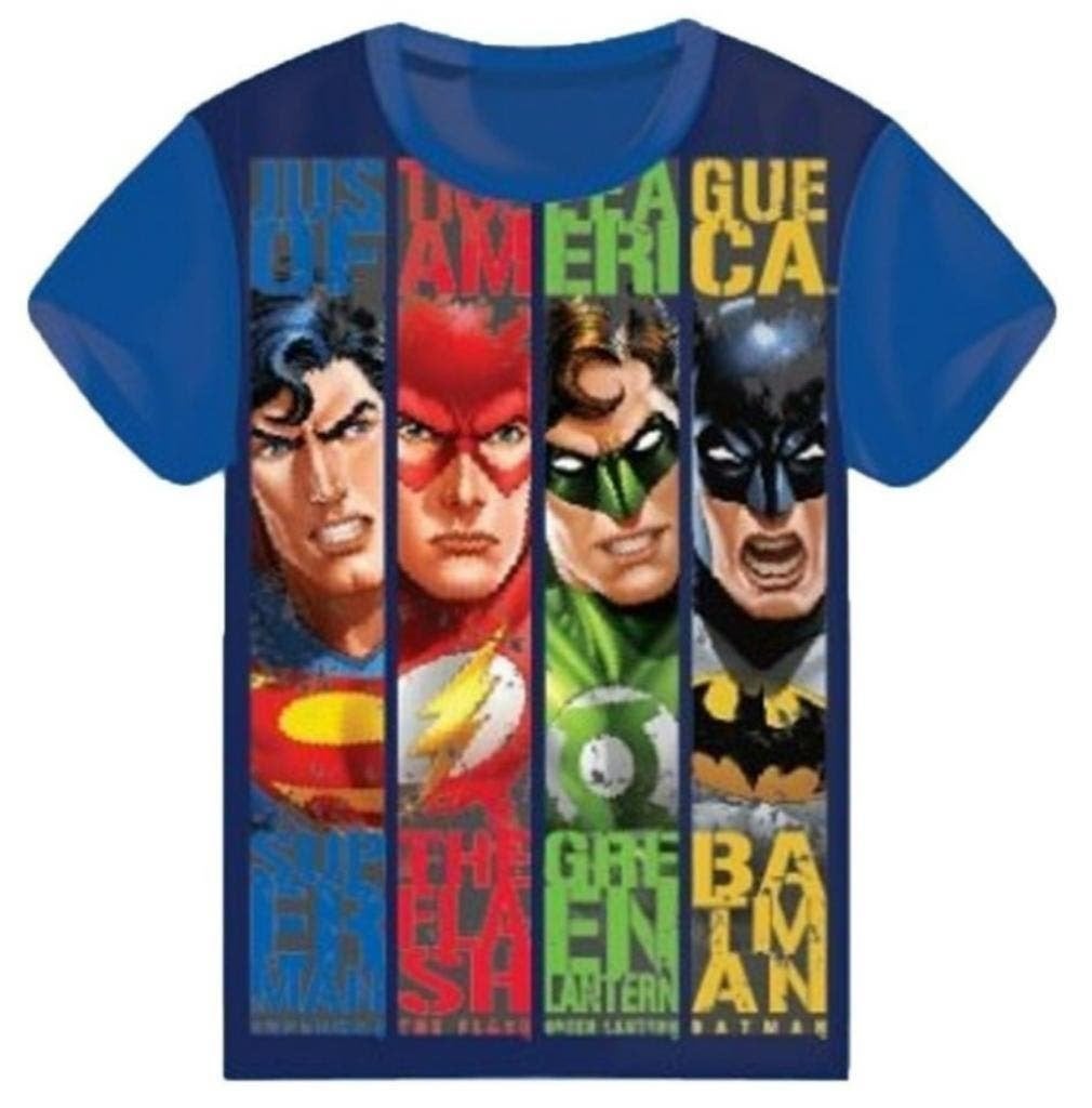 Justice League T-shirt - maat 104 - 110 - 116 -128 - 140, Nieuw, Ophalen of Verzenden, Jongen, Nvt