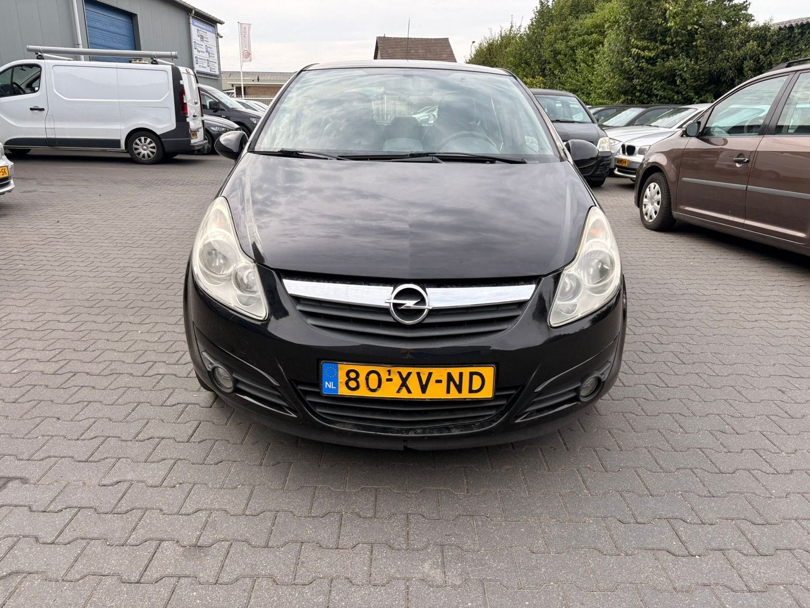 Opel Corsa 1.4 16V 5D AUT 2007 Zwart, Auto's, Opel, 4 cilinders, Bedrijf, 1364 cc, 1000 kg