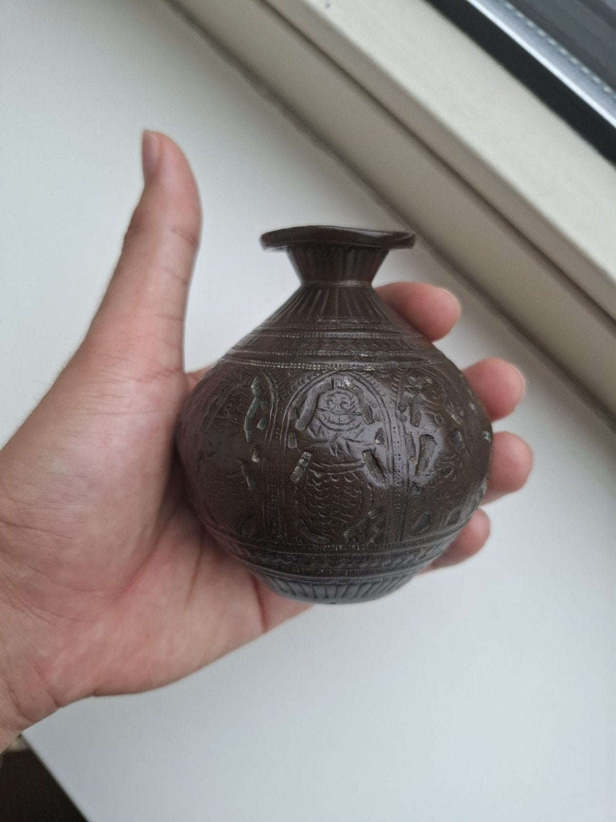 Antiek brons. India, Ophalen of Verzenden, Brons