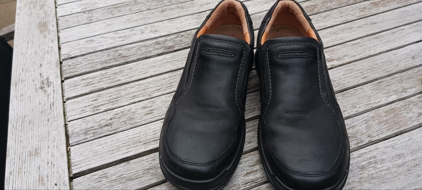 herenschoen Ecco zwart leer, Ophalen of Verzenden, Zo goed als nieuw, Zwart, Loafers