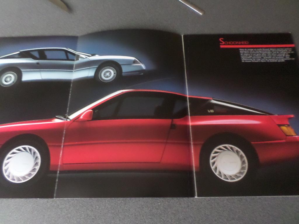 Reanult Alpina V6 GT en V6 Turbo Brochure, Ophalen of Verzenden, Zo goed als nieuw, Overige merken
