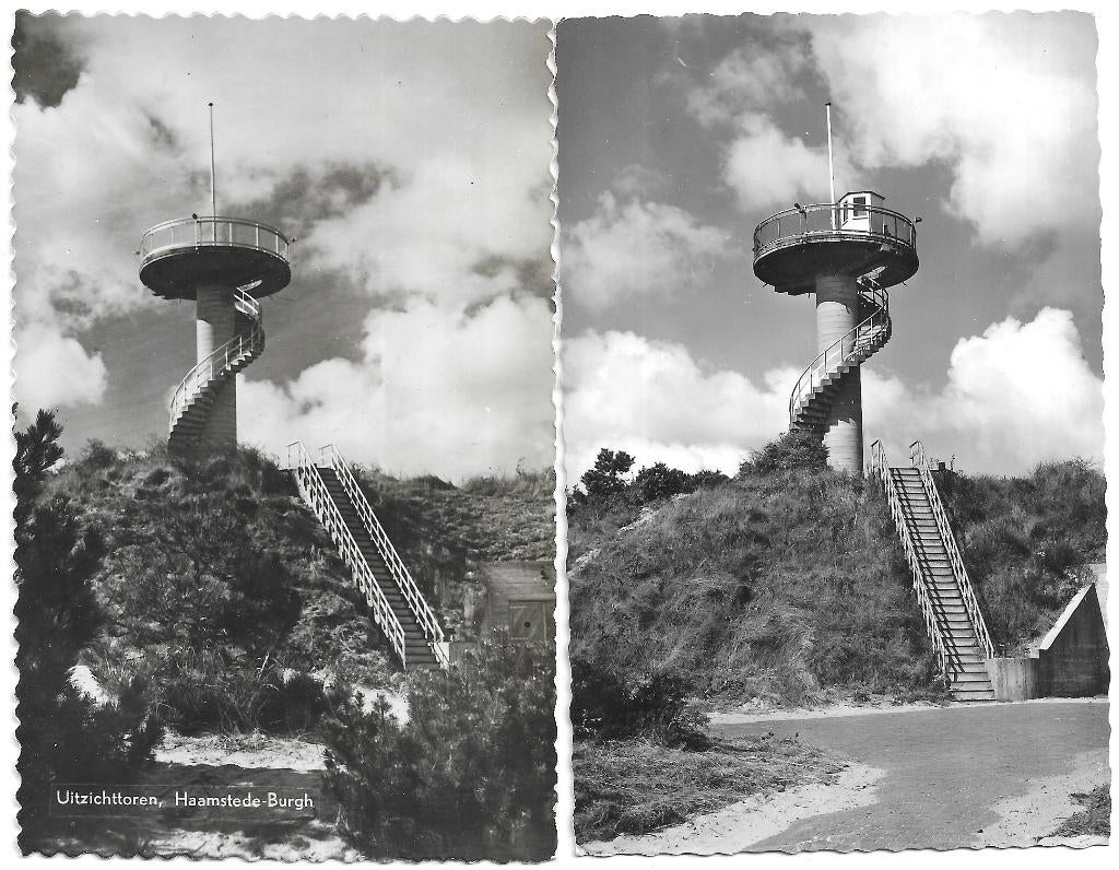 AK Haamstede, Burgh - 2 x Uitzichttoren, Verzenden, 1940 tot 1960, Gelopen, Zeeland