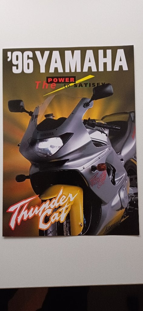 Originele folder Yamaha YZF 600 R Thundercat 1996 Engels, Ophalen of Verzenden, Yamaha