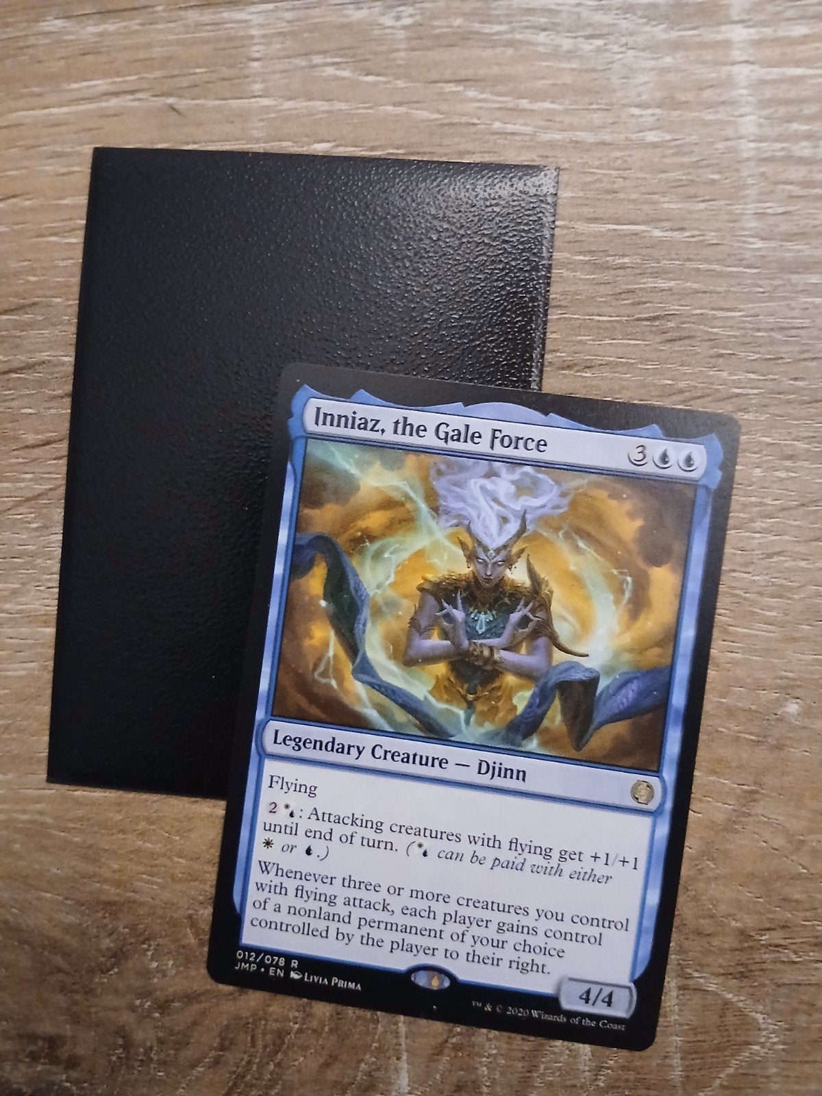 Inniaz, the Gale Force Commander Deck met sleeves en deckbox, Ophalen of Verzenden, Gebruikt, Speeldeck