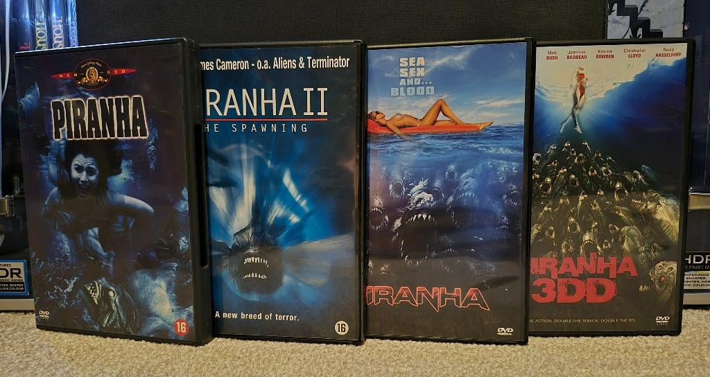 Piranha 1-2 & Remakes (1978-2012), Alle leeftijden, Ophalen of Verzenden, Zo goed als nieuw, Overige genres