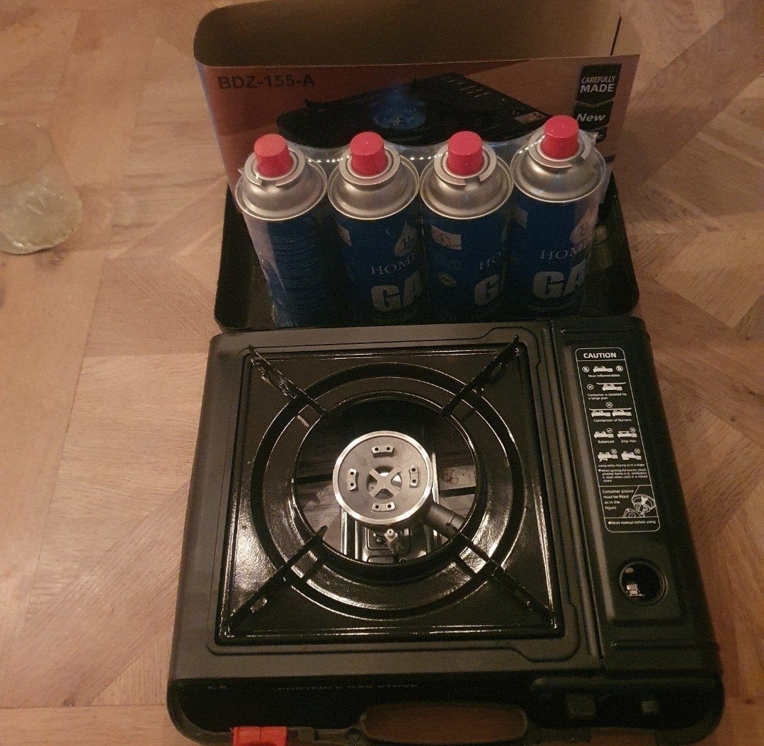 camping kooktoestel met gasflesjes, Ophalen of Verzenden, Nieuw