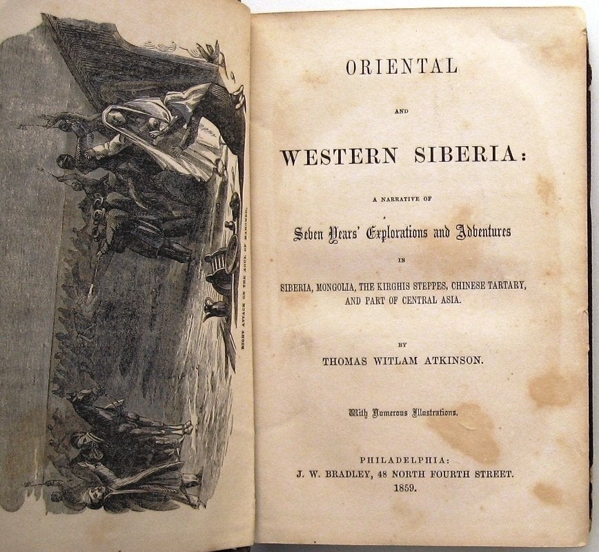 Oriental and Western Siberia 1859 Atkinson - Rusland Siberië, Ophalen of Verzenden