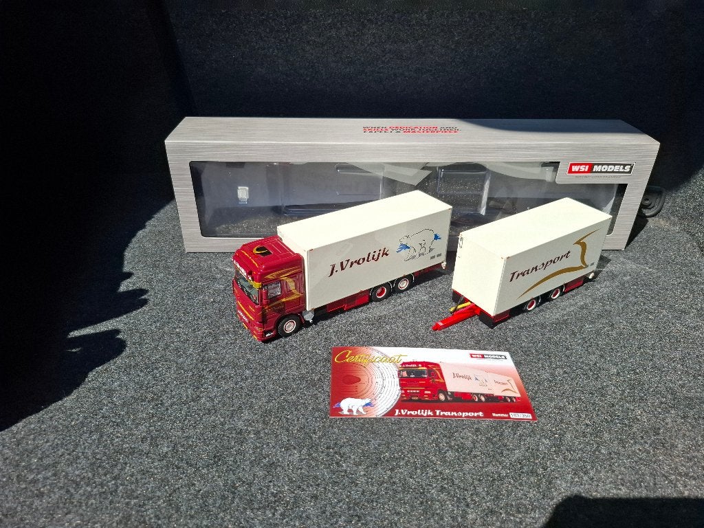Wsi Daf XF 95 Combi Vrolijk, Hobby en Vrije tijd, Modelauto's | 1:50, Ophalen of Verzenden, Nieuw, Bus of Vrachtwagen, Wsi