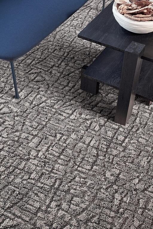 Mooie grijze design tapijttegels E610 Feldspar, Ophalen of Verzenden, Zo goed als nieuw, Tapijttegels, Grijs