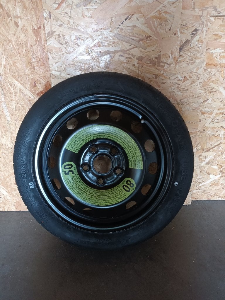 Noodwiel - Thuisbrenger 125/70R16 VW - Seat - Skoda 5x112, Ophalen, 16 inch, Nieuw, Band(en)