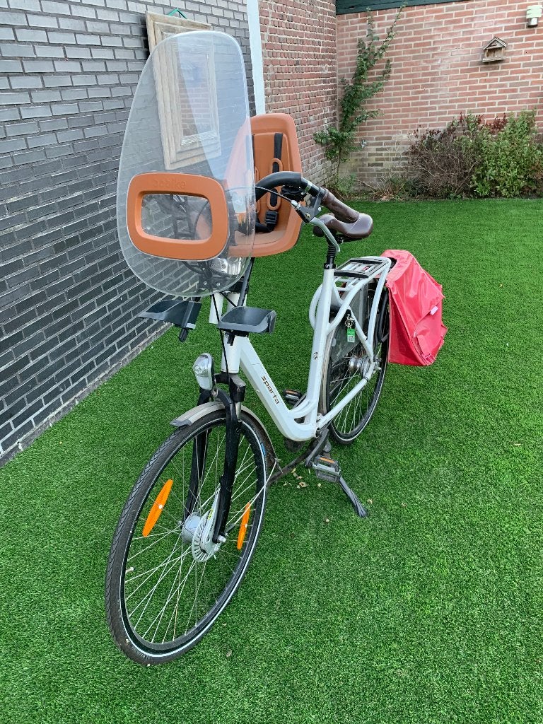 Sparta damesfiets Nexus 7+ voorzitje + windscherm + fietstas, Ophalen, Sparta, Gebruikt, (Extra) lage instap