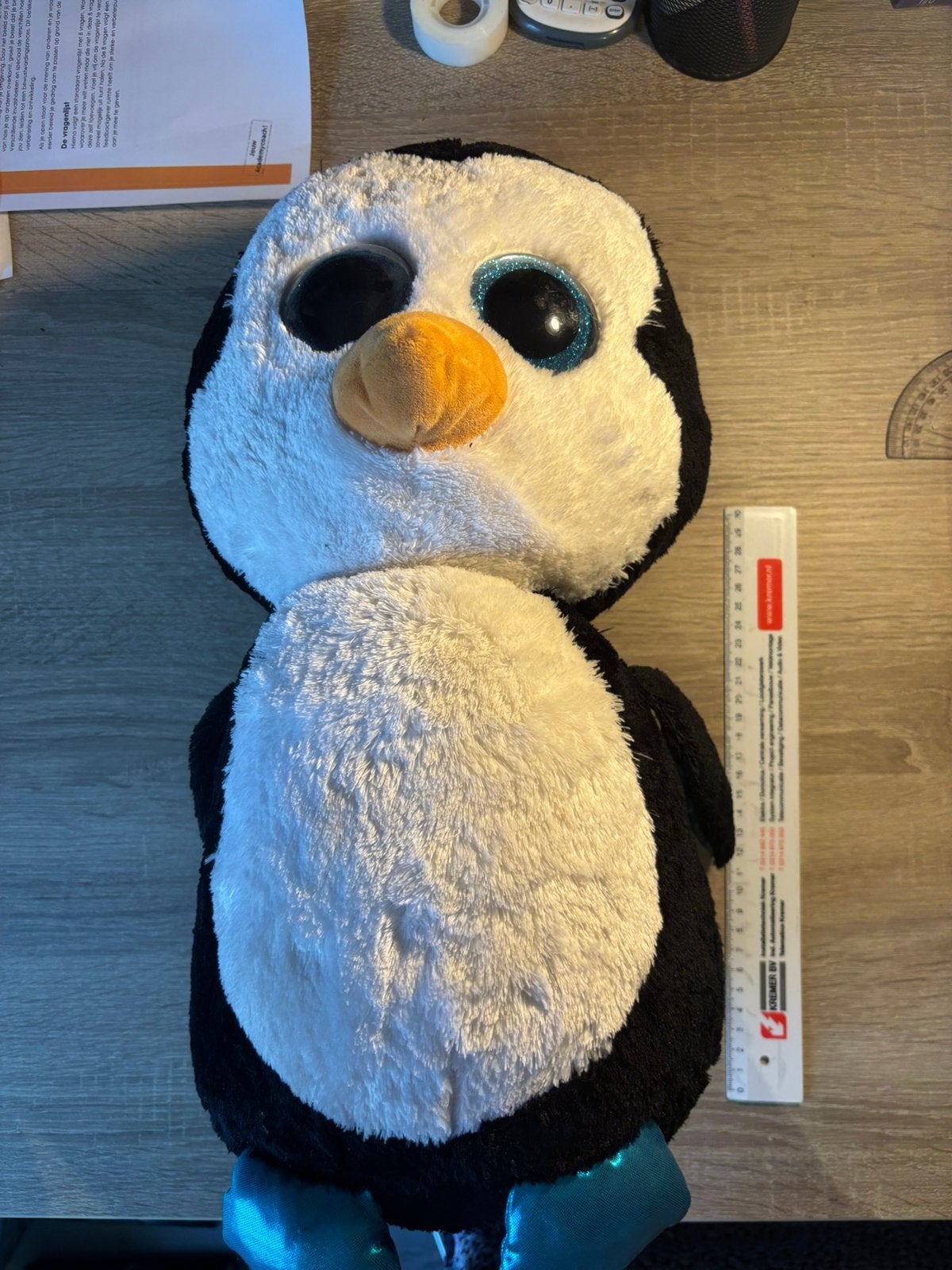Pinguïn beanie boo/ty groot, Kinderen en Baby's, Speelgoed | Knuffels en Pluche, Pinguïn, Gebruikt, Ophalen of Verzenden, Middelgroot (20 tot 80 cm)