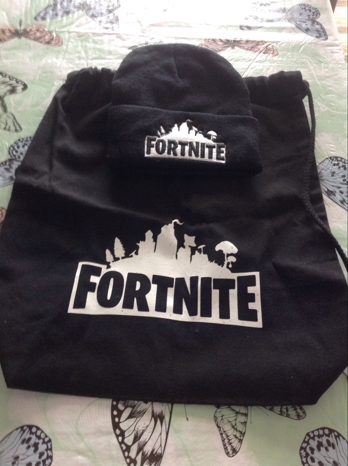 Nieuwe Fortnite rugzak en muts set, Ophalen, Nieuw, Maat 38/40 (M), Muts
