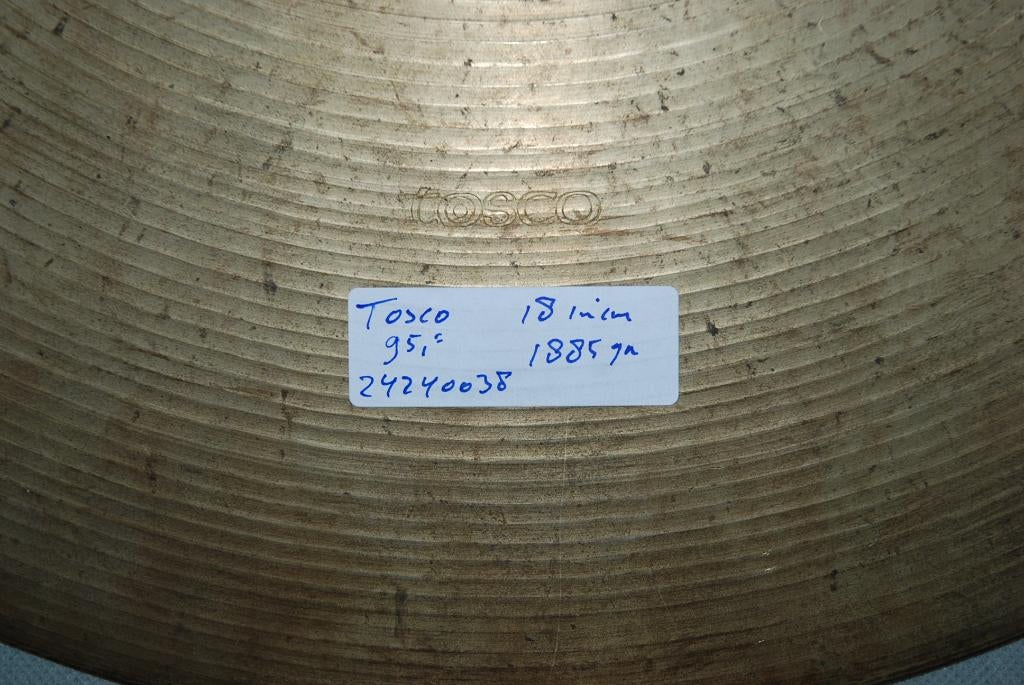 Tosco Crash/Ride bekken 18 inch  <24240038>, Gebruikt, ., Tosco, Drums of Percussie