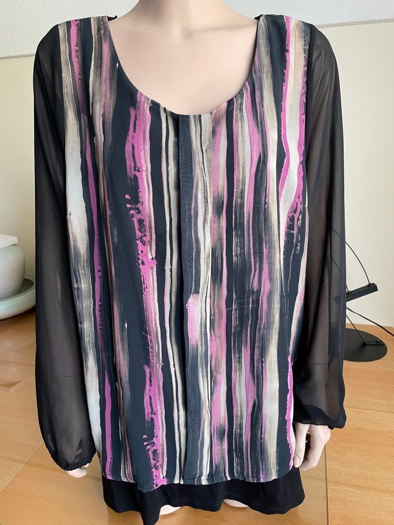 ZGAN blouse, tuniek, maat 46/48, Ophalen of Verzenden, Zo goed als nieuw, Meerkleurig, Blouse of Tuniek
