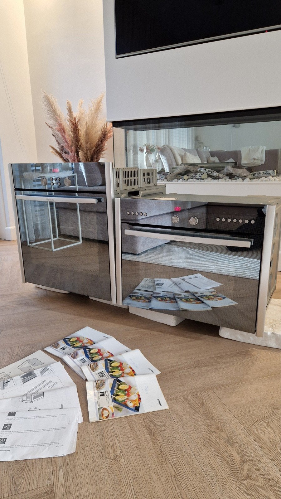 Luxe Siemens set combi oven magnetron en solo oven, Ophalen, 60 cm of meer, Siemens, Zo goed als nieuw