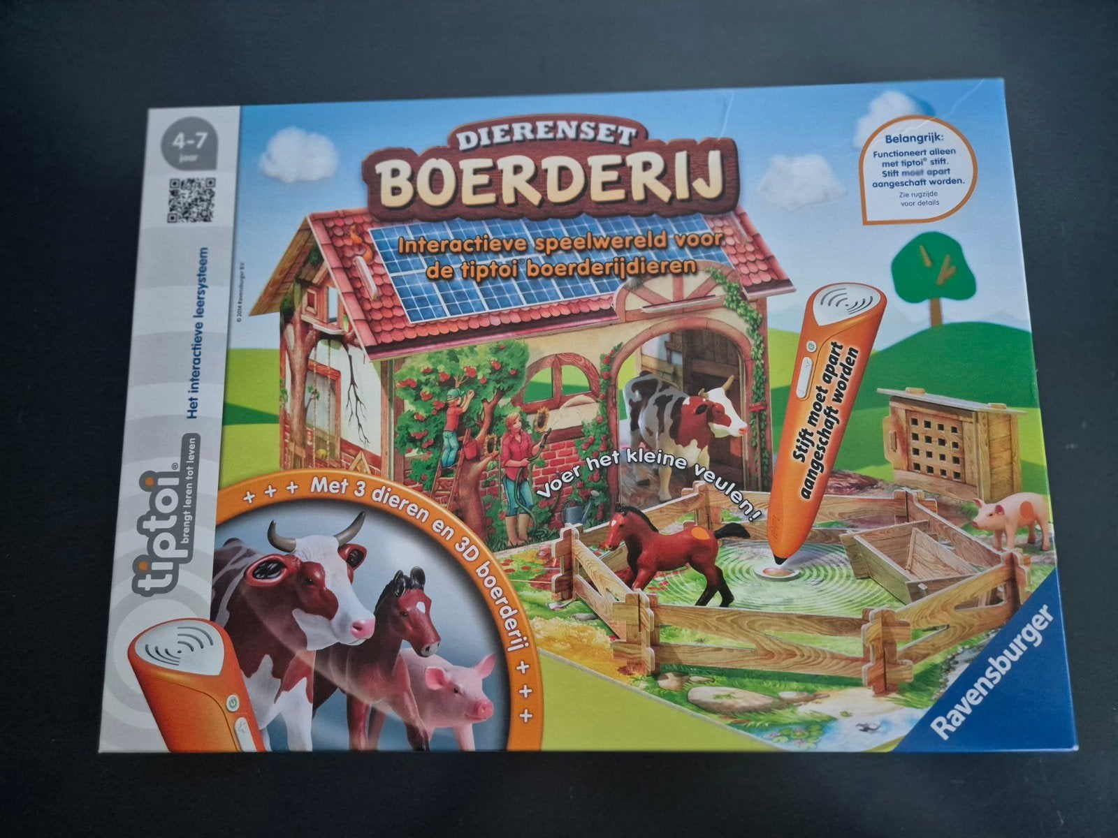 Tiptoi Dierenboerderij - Interactieve Speelwereld, Ophalen of Verzenden, Gebruikt, Bouwen, Met geluid
