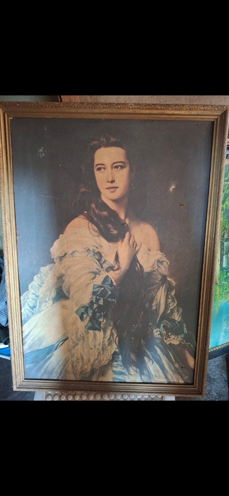 Reproductie Portret van Madame Rimsky-Korsakov (1864)., Portret of Personen, Ophalen of Verzenden, Klassiek, Print