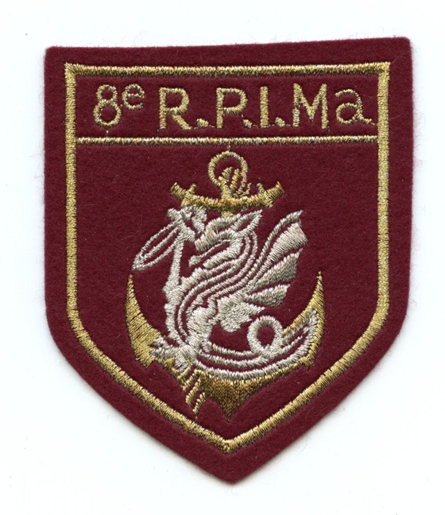 Franse marine patch 8 RPIMA SAS PARA, Verzamelen, Ophalen of Verzenden, Marine, Overige gebieden, Embleem of Badge
