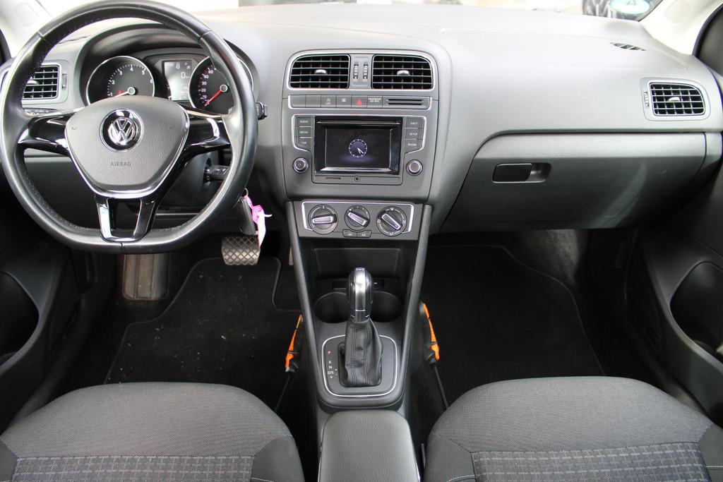 Volkswagen Polo 1.2 TSI Comfortline Connected Series | Cruis, Auto's, Stof, Met garantie (alle), 1039 kg, Zwart
