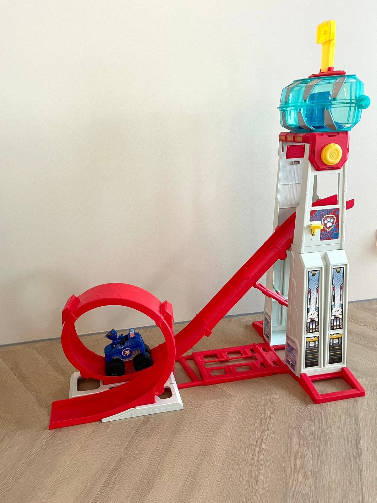 Paw patrol racebaan incl auto perfect, Ophalen, Zo goed als nieuw, Elektrisch, Overige merken