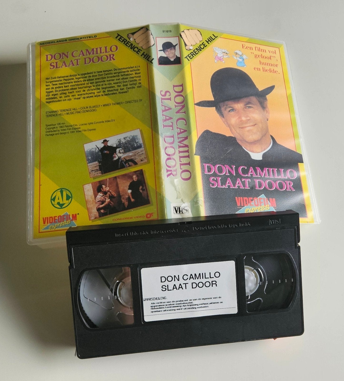 Don Camillo Slaat Door VHS band, Terence Hill, Ophalen of Verzenden