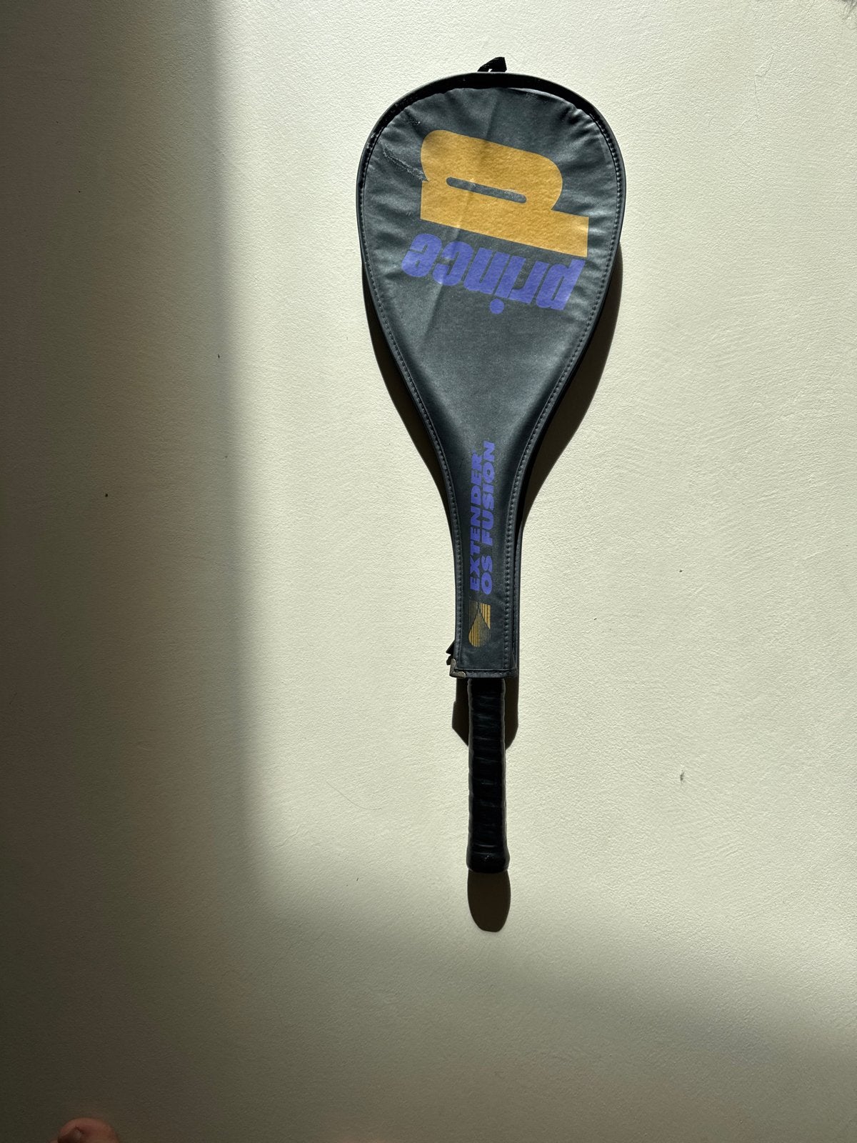 Prince Extender OS Fusion Squash Racket met hoes, Sport en Fitness, Ophalen of Verzenden, Gebruikt, Racket, Met hoes