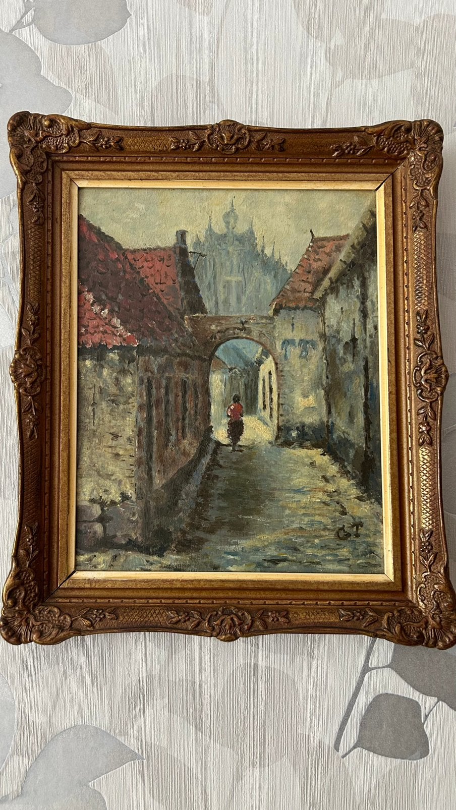 Stadsgezicht Den Bosch - Gerrit de Tier (1881-1959), Ophalen, Impressionistisch, Landschap, Origineel werk