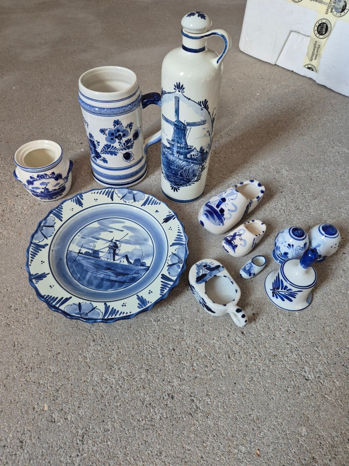 Delfts Blauw Servies en Decoratie Set, Ophalen