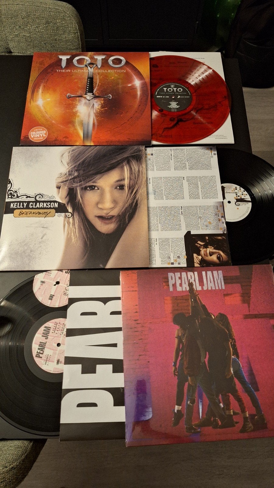 muurdecoratie LP Vinyl Toto Kelly Clarkson, Ophalen of Verzenden, Gebruikt, 12 inch