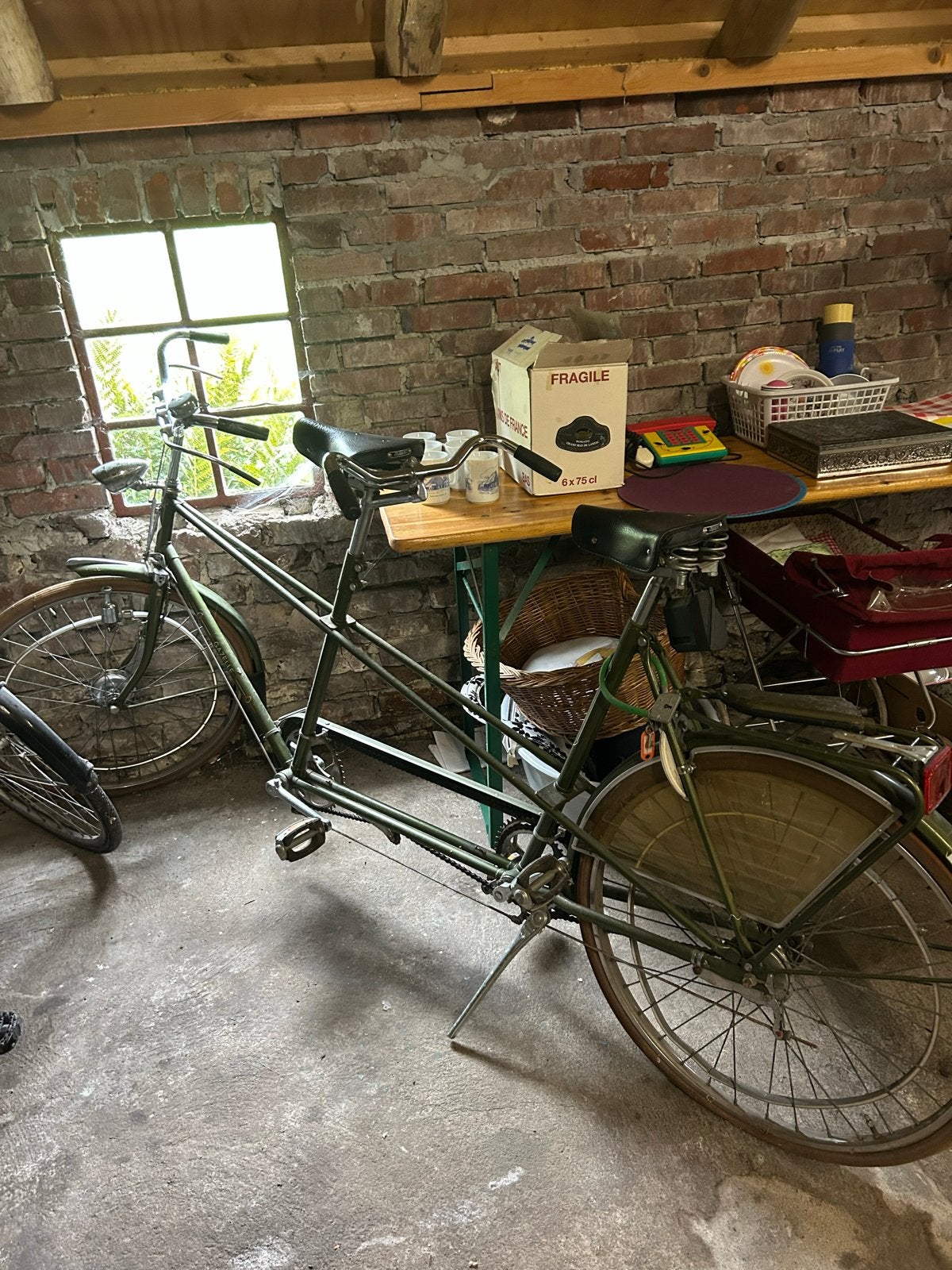 Vintage Gazelle tandem - Nieuwe banden nodig, Fietsen en Brommers, Fietsen | Tandems, Ophalen of Verzenden, Gebruikt