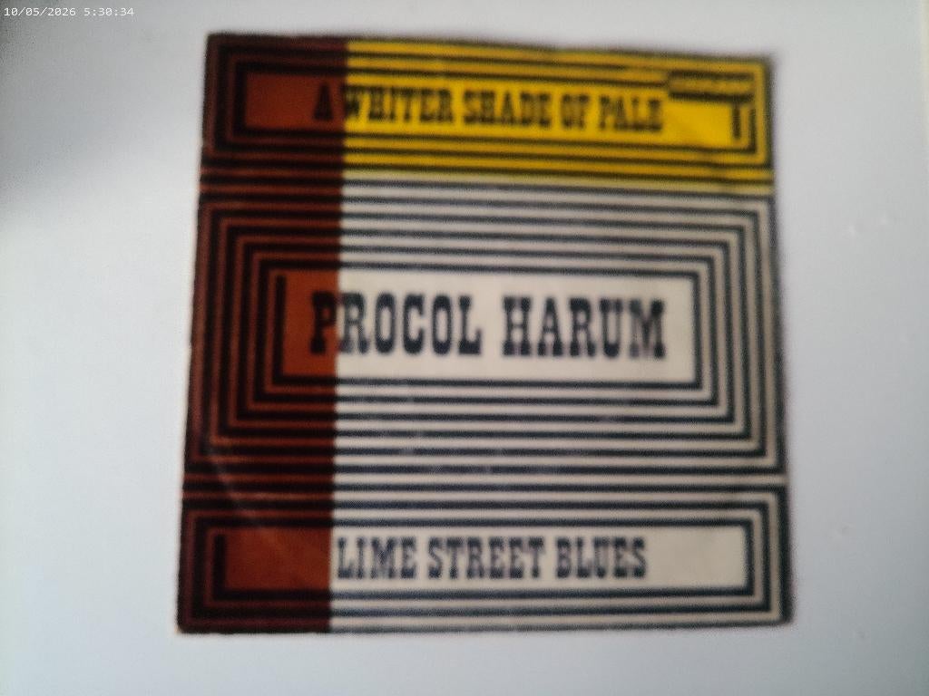 Procol Harum - A whiter shade of pale / Lime Street Blues, Fotohoes, Ophalen of Verzenden, Gebruikt, Pop