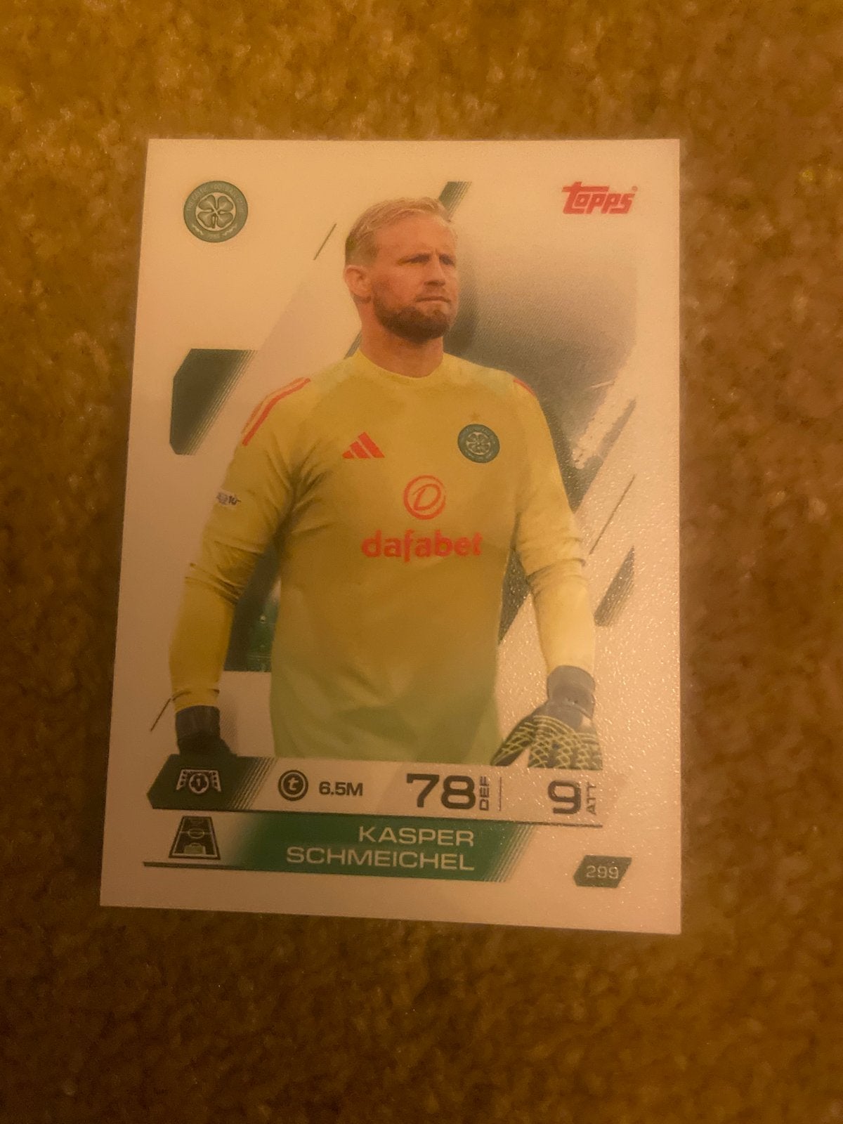 Kasper Schmeichel Topps Match Attax Spelerskaart, Ophalen of Verzenden, Zo goed als nieuw, Buitenlandse clubs, Spelerskaart