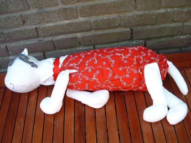 IKEA POES KAT FABLER KATT LANGWERPIG VELOURS WIT /GRI, Ophalen of Verzenden, Nieuw, Overige typen