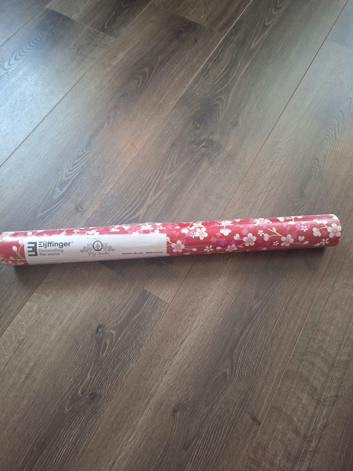Eijffinger PiP Studio behang Cherry Blossom red, 313027, Ophalen of Verzenden, Vliesbehang, Rood, Bloemen