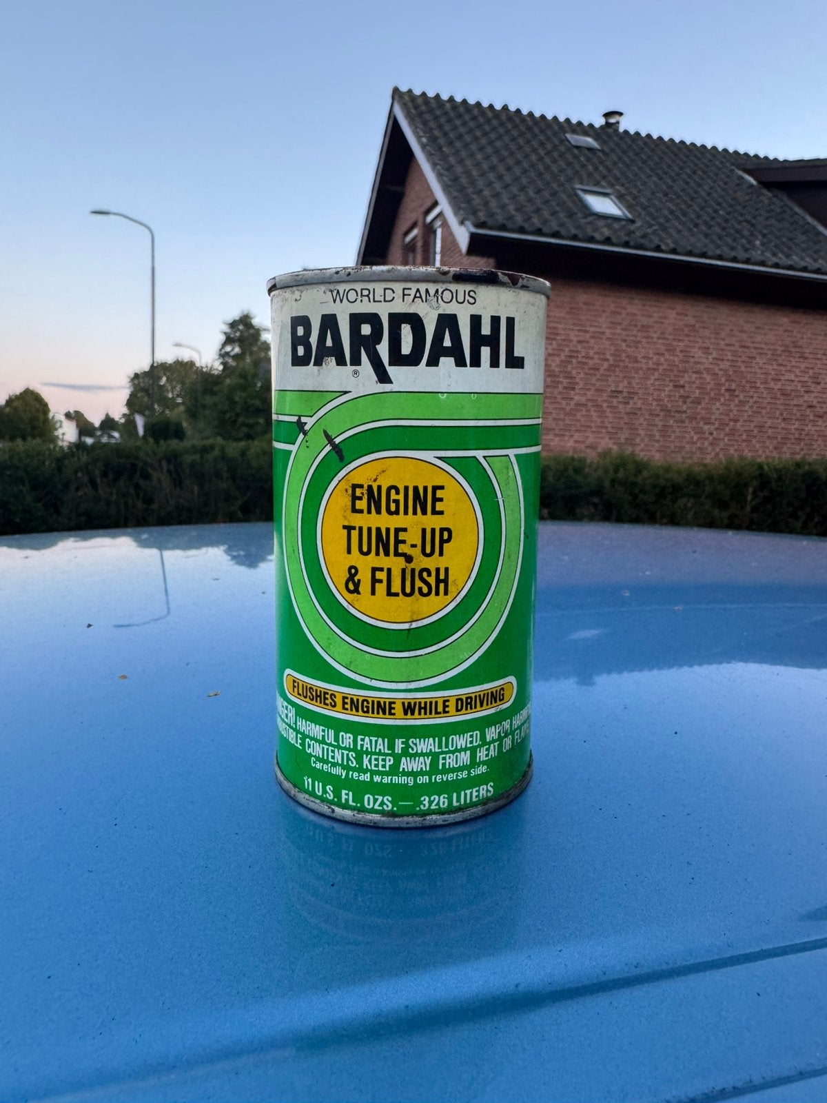 Oud Bardahl olie blik engine tune up & flush NOS vol, Ophalen of Verzenden, Nieuw, Verpakking