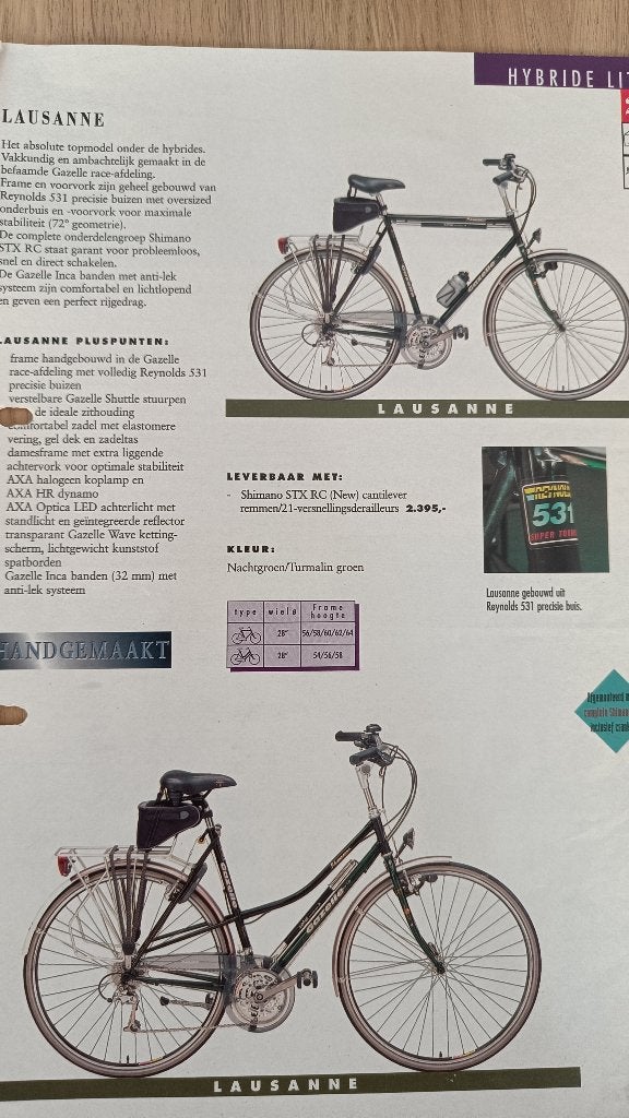 Fietsen dames én heren, Fietsen en Brommers, Fietsen | Dames | Damesfietsen, Gebruikt, Gazelle, Versnellingen, 50 tot 53 cm, Velgrem