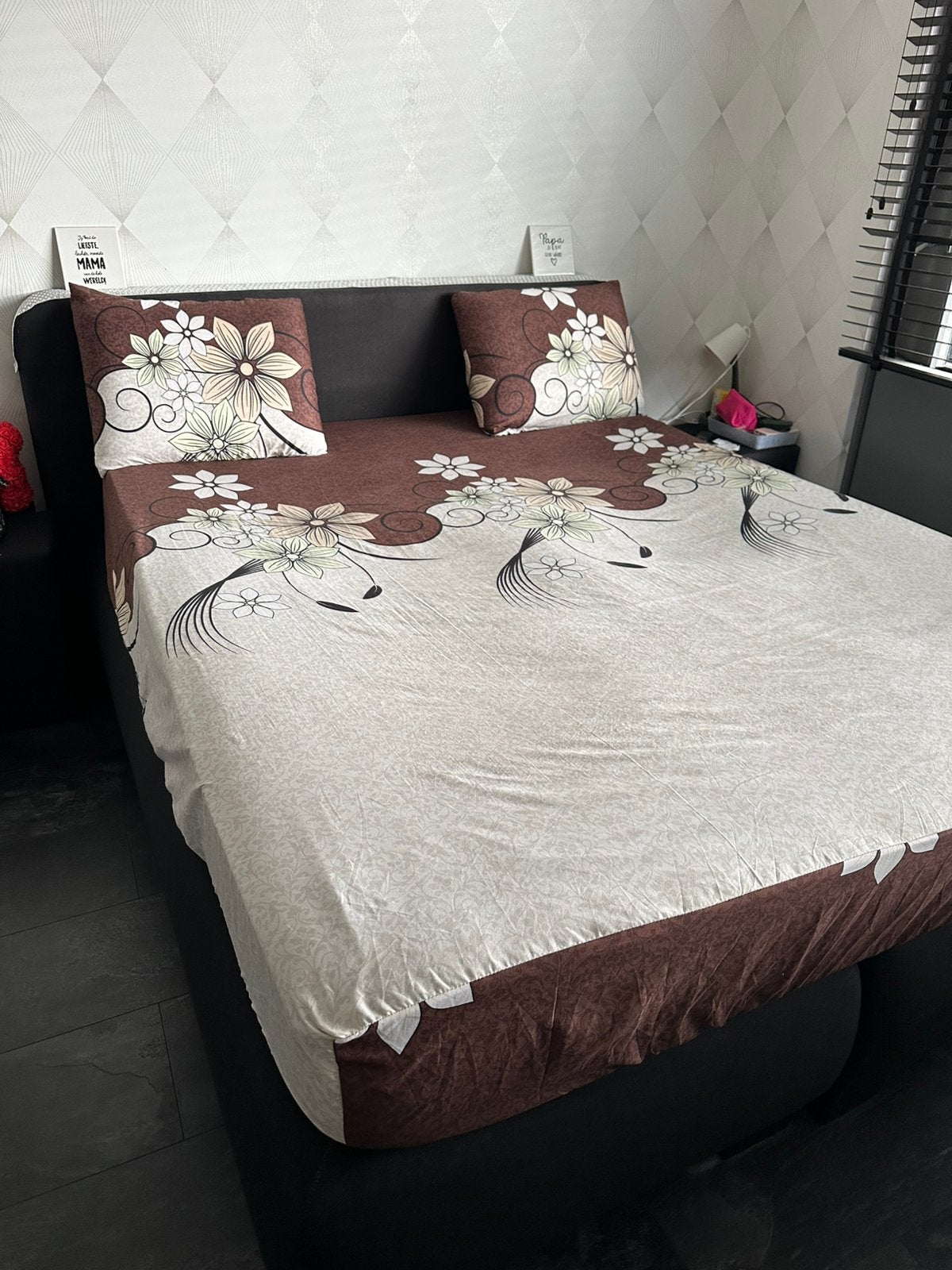 Boxspring, Huis en Inrichting, Ophalen, Gebruikt, Zwart, Tweepersoons