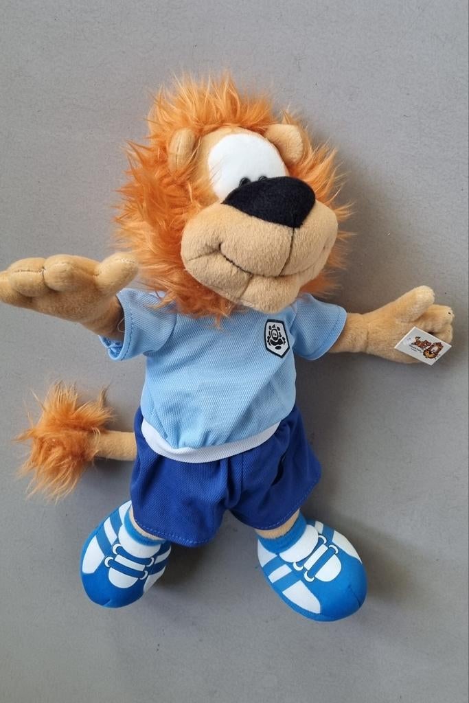 Loeki de Leeuw knuffel - Oranje/Blauw, Oranje, Overige merken, Overige karakters, Nieuw